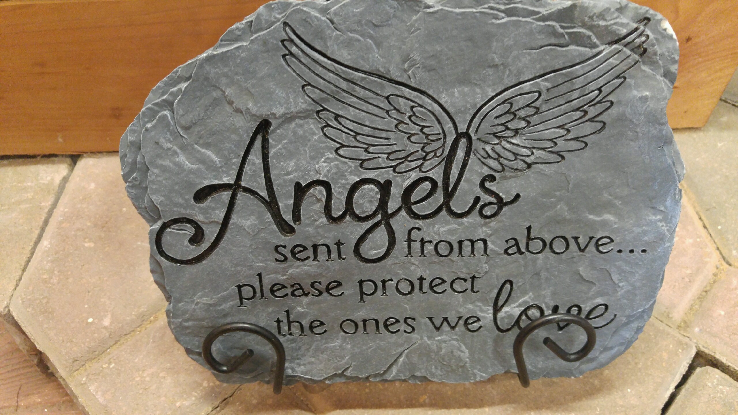 ‘Angels Sent From Above’ Engraved Stone